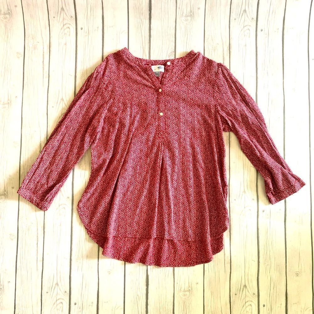 Old Navy dark red tunic top-medium